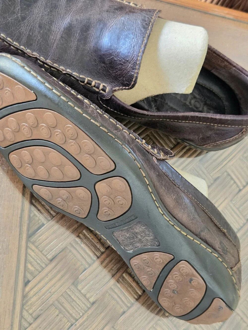 Born Hand Crafted Leather Driving Shoes Comfort Loafers Harmon size 9